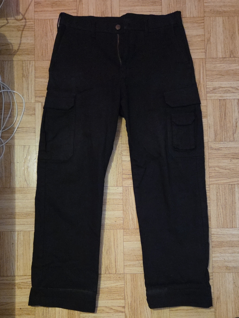 Men's Dakota Work Black Cargo Pants 34x30